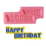 Fondant Happy Birthday Silicone Mould